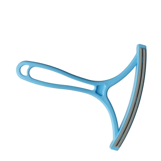 (Blue) Pet Fuzz Remover Tool Portable PP TPR Pet Hair Remover With