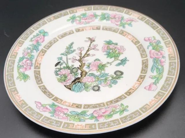 Syracuse China Indian Tree 7 1/8" Dessert/Pie Plate Pink Flowers Exc Cond