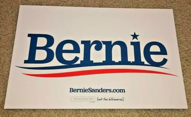 Bernie Sanders 2020 Official Campaign Poster Feel The Bern Senator President A