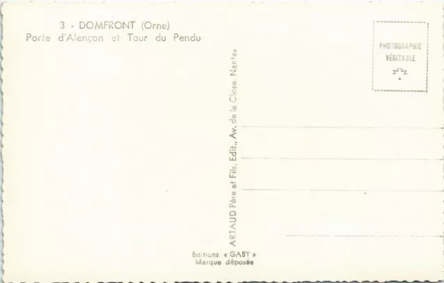 CPA Domfront Porte d'Alencon et Tour du Pendu FRANCE (1053857) 2