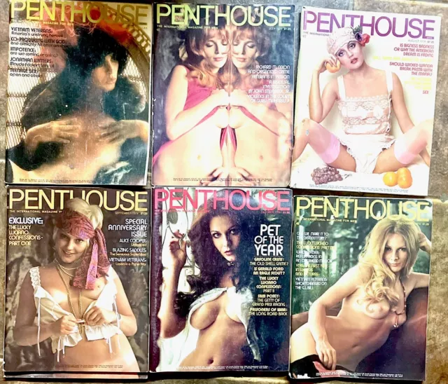 Penthouse Magazine 1970’s Lot Of 10