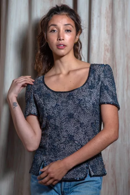 Vintage beaded top
