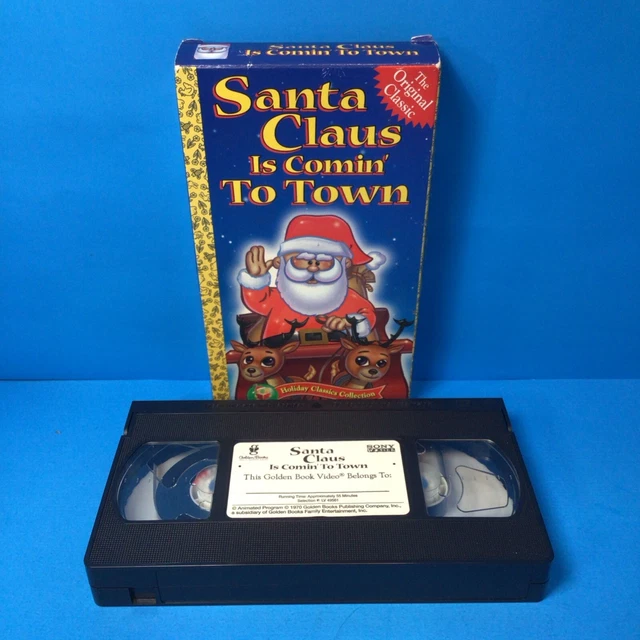 SANTA CLAUS IS COMING TO TOWN (VHS) Golden Books Holiday Classics ...
