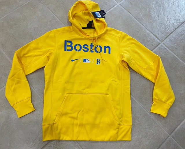 BOSTON RED SOX Nike 2021 City Connect Marathon Yellow Hoodie