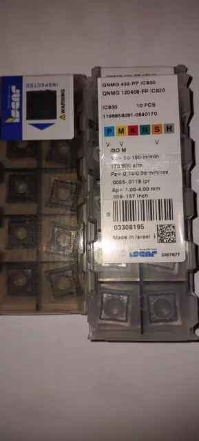 30st. Wendeplatten ISCAR QNMG120408-PP IC830