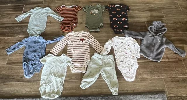 Baby Boy Unisex Fox Bear Carter’s Gerber Clothing Lot Size 6-9 Months Outdoors