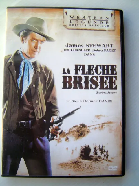 DVD WESTERN 1950 : film LA FLECHE BRISEE - DAVES / JAMES STEWART CHANDLER PAGET