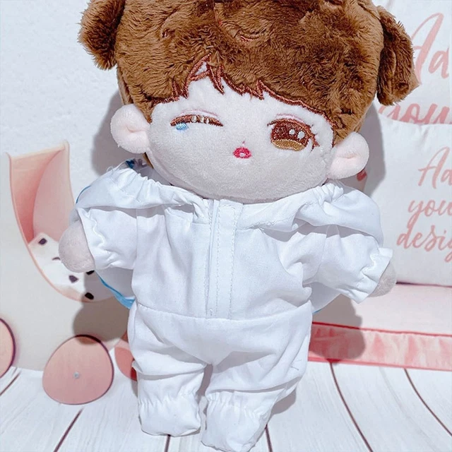 di peluche Pantaloncini Top Abito da cappotto bianco Vestiti per bambole 20cm