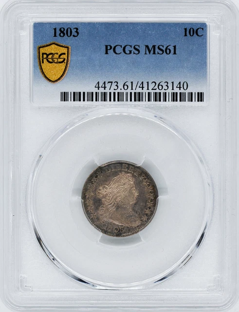 1803 Draped Bust 10C Pcgs Ms 61