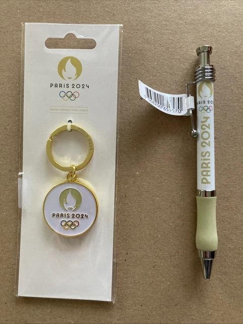 Porte-clés Paris 2024 JO Logo Rond Noir - Porte clef - Achat & prix