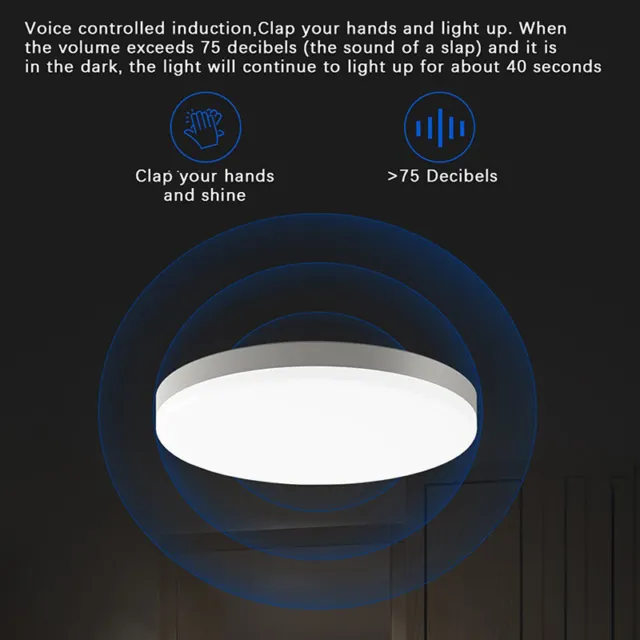 Motion Sensor Light Ceiling Lamps Modern Home Indoor Aisle LED Hanging InductiAW