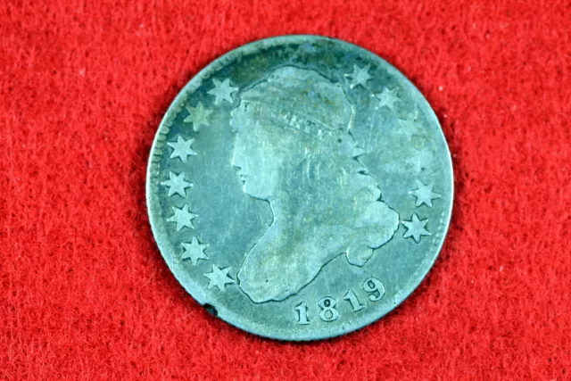 Estate  Find 1819  -  Large Capped Bust QUARTER #G8150