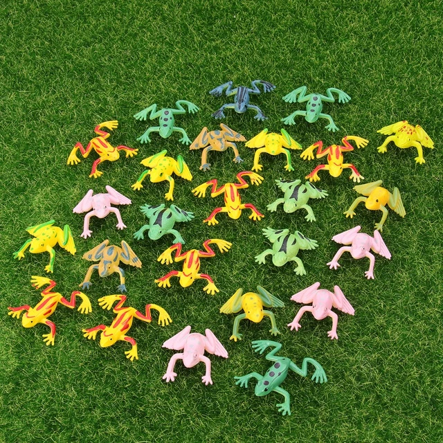 12 Mini Grenouilles Sauteuses – Jouets Rigolos à Presser, Parfait Pour Enfants Et Fêtes !