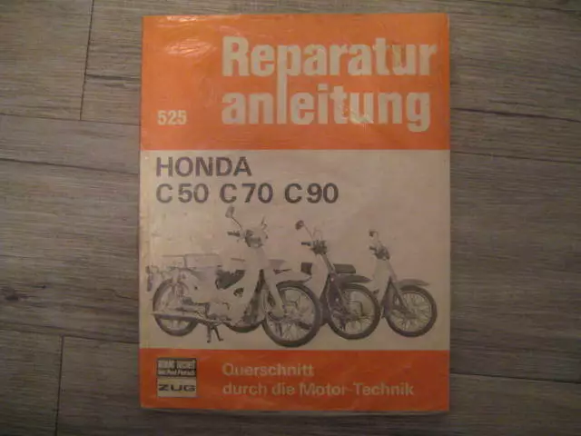 Reparaturanleitung Honda C50 , C70 , C90  NEU