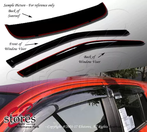 Vent Shade Outside Mount Window Visor Sunroof 3pc Combo For Acura RSX 02-06 2 DR