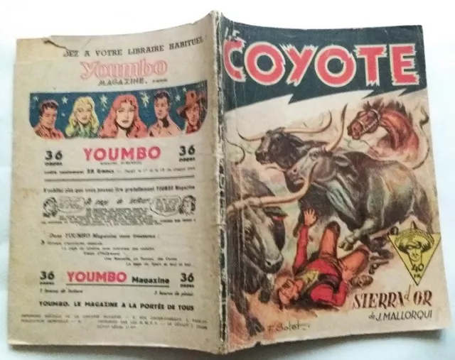 C1 ESPAGNE Mallorqui LE COYOTE # 8 SIERRA D OR Zorro 1955 BATET Western