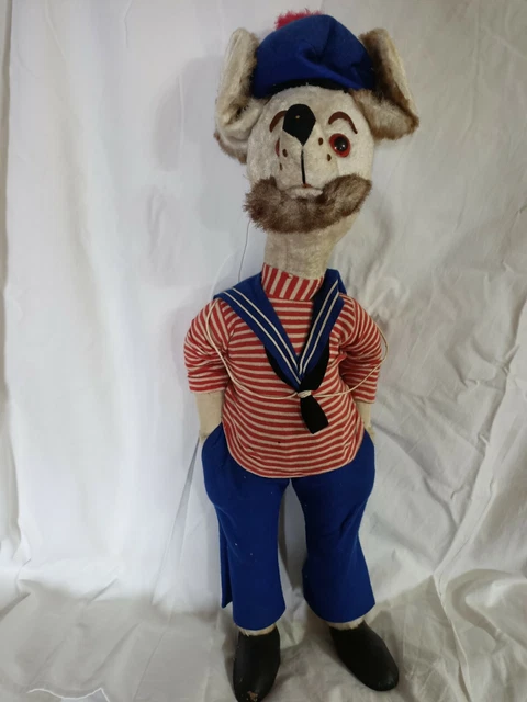 VECCHIO PUPAZZO LUPO Di Mare Tipo Lenci EUR 40,00 PicClick IT