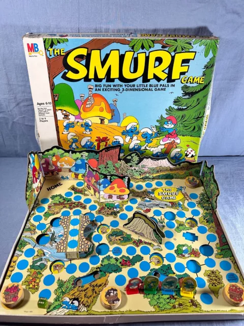 The Smurf Game 1981 Milton Bradley Near Complete Vintage Rare