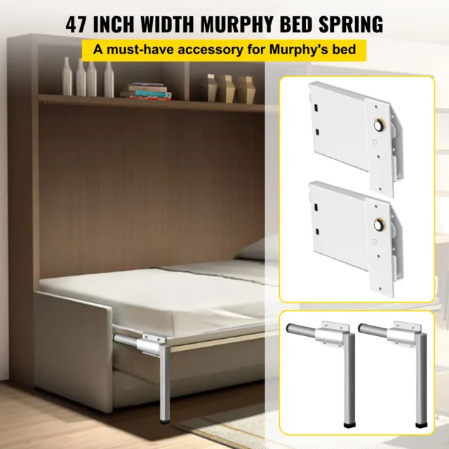 VEVOR DIY Murphy Wall Bed Springs Mechanism Hardware Kit Horizontal Wal Mounting 2