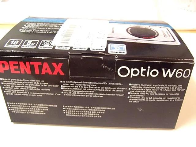 Appareil photo numérique 10,0 mégapixels Pentax Optio W60, APPAREIL PHOTO ÉTANCHE avec étui 2