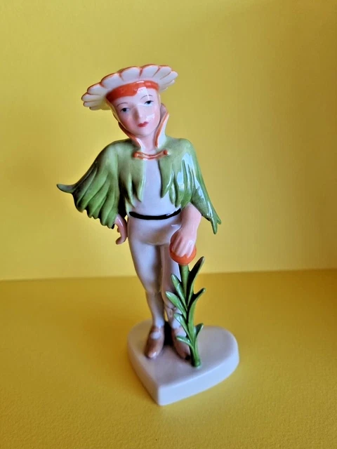 royal copenhagen statuine - Flower Boy Dressed up Children
