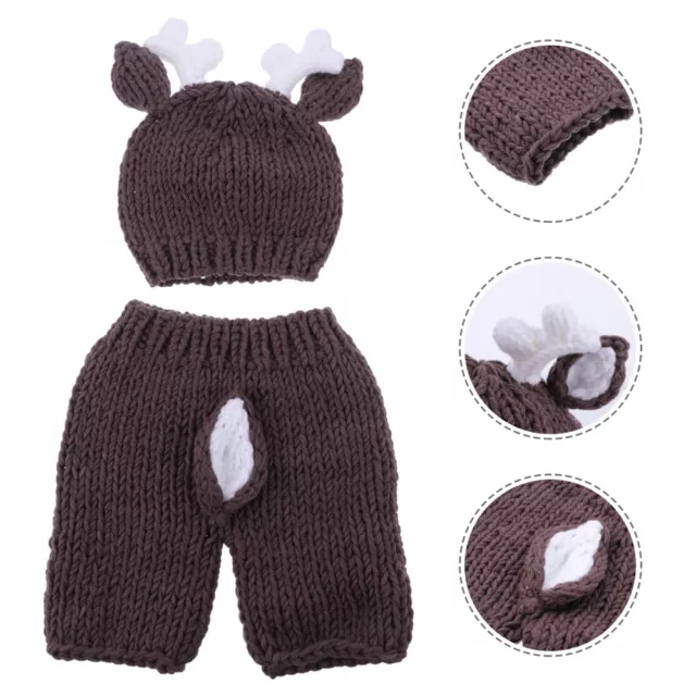Baby-Hirsch-Foto-Kostüm Neugeborenes Weihnachtsoutfit Kleidung