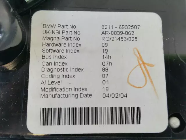 BMW Mini R50 Bj.04 original Tacho 1.6 66kw Benziner  62116932507