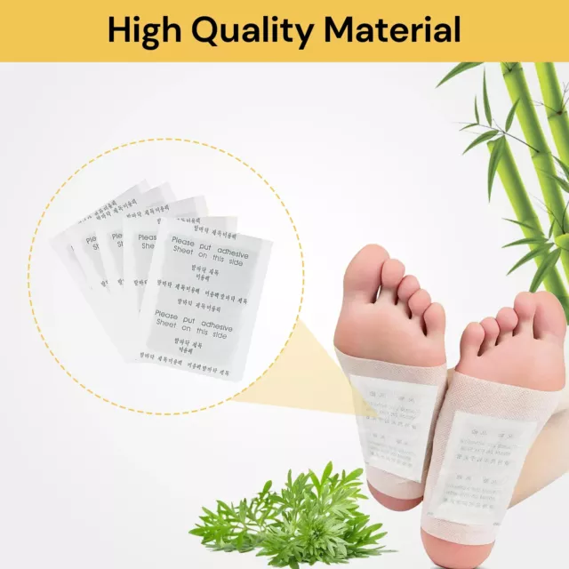 Detoxification Detox Foot Patch Pads Nature Health Toxin Removal Cleansing Care 3