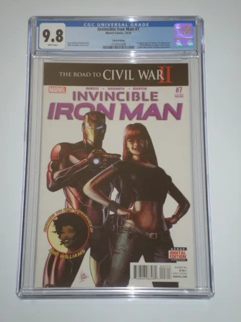 Invincible Iron Man 7 (2016) CGC 9.8 Third Printing 1st Riri Williams Appearance