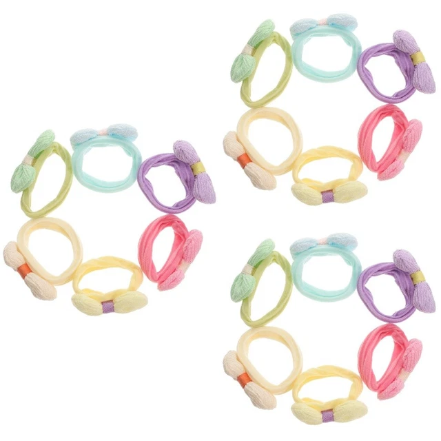 18 pcs Rubber Bands Baby Hair Ties Toddler Hair Bows Hair Ropes Girls Hair Ties