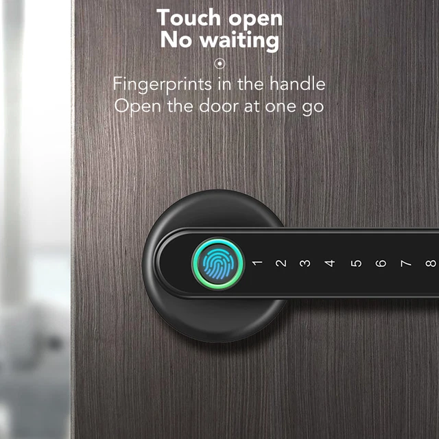 Smart Lock Fingerprint Lock Door Handle Mobile Phone App Lever Lock