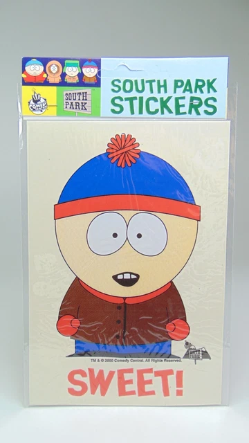 Stickers Autocollant 20Cm X 15Cm  South Park Comedy Central Vintage 2000 Stan