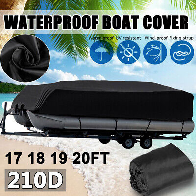 17-20ft 96" Beam Width Heavy Duty Waterproof Boat Cover Trailerable Pontoon 210D