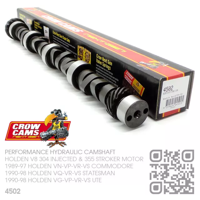 Crow Cams 4502 Hydraulic Camshaft V8 Injected 304 [Holden Vn-Vp-Vr-Vs Commodore]