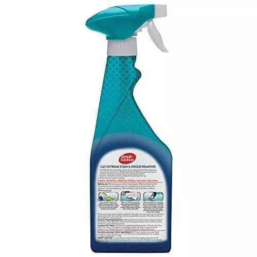 Simple Solution Extreme Cat Stain and Odour Remover | Enzymatic Cleaner with 3X