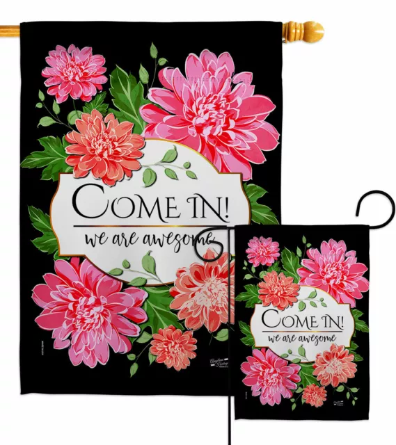 Come In Garden Flag Sweet Home Expression Decorative Gift Yard House Banner