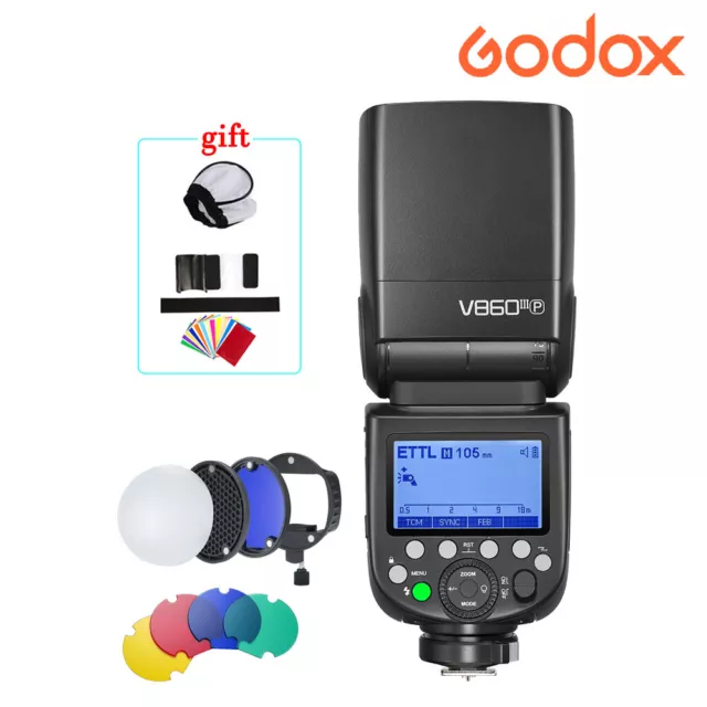 Godox V860III-P Camera Flash Speedlite TTL Magnet Filter Honeycomb For Pentax