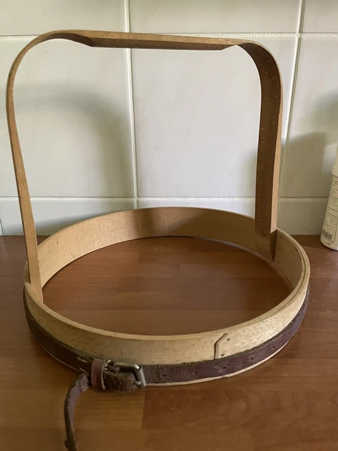 Tambour De Broderie Ancien En Bois - Étau De Table Pour Couture Et Mercerie - Fait Main En France - Occasion