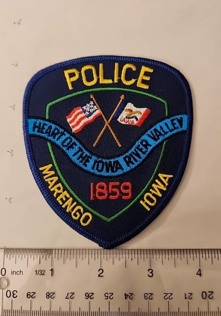 Iowa Ia Marengo Police New Shoulder Patch Sheriff