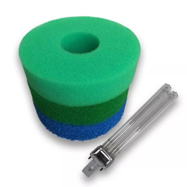 Compatible Hozelock Bioforce 4500 Filter Foam Sponge And UV Bulb Lamp Pond Set