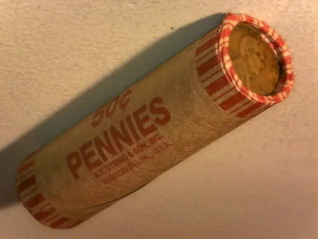 $$(1) Old- Sealed- Vintage- Lincoln Wheat Cent Roll- 1922/D-1933/P XF!!=++