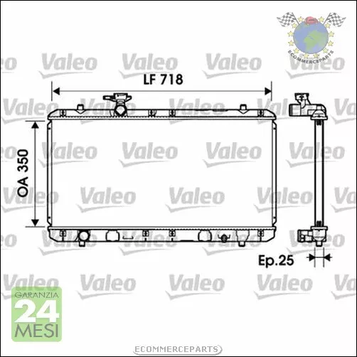 Radiatore acqua Valeo per SUZUKI LIANA