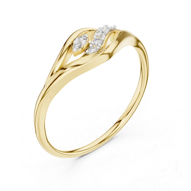 Bague En Or Jaune 18K 750/1000° Taille 54 - Poids 1,75 Grammes, Anneau Simple, Occasion Bon état