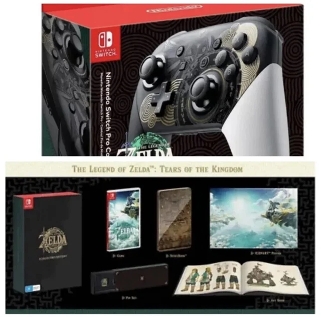 LEGEND OF ZELDA Tears of the Kingdom Collector's Edition w/ controller preorder EUR 288,94 LEGEND OF ZELDA Tears of the Kingdom Collector's Edition w/ controller preorder EUR 288,94