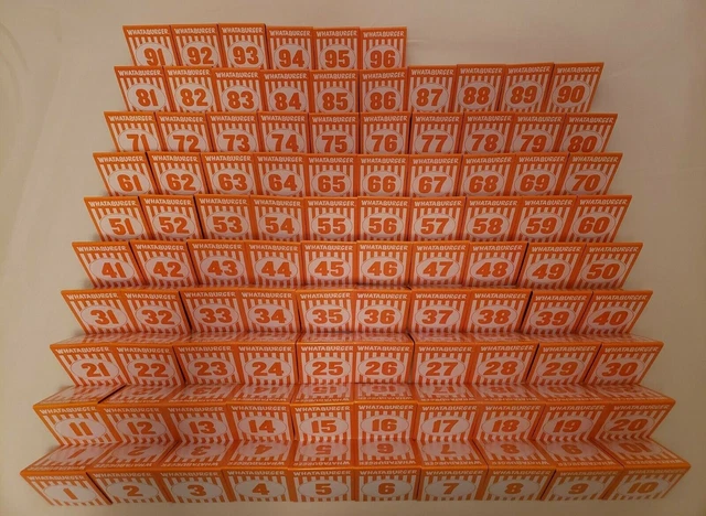 Individual WHATABURGER Restaurant Table Tent Numbers - Modern Matte