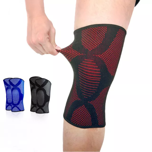 Knee Sleeve Brace Support Compression Sports Jogging Arthritis Joint Pain Relief