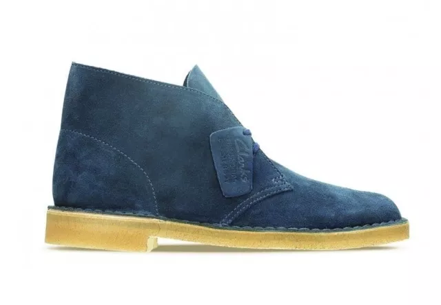 Clarks Desert Boot Scarpe da Donna Polacchine Scamosciato Midnight Suede Blu