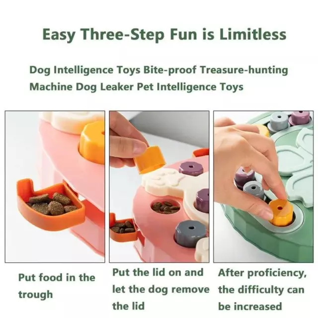 Dog Puzzle Toys Slow Feeder Interactive Increase Puppy IQ Food Dispenser Slowly 2