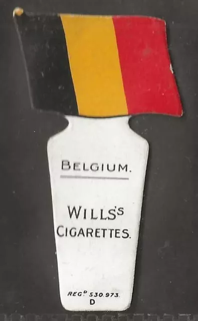 Wills Other Overseas-Flags Of The Allies 1915 (Shaped)- Belgium