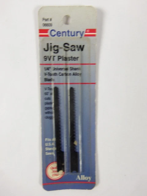 Century Drill and Tool 6609 Universal Shank Carbon Alloy Jig Saw Blade, 9VT 2 Pk